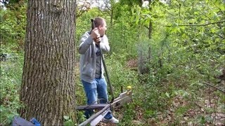 How to pull a branch off a tree with a Tirfor T516 winch [upl. by Magda]