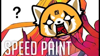 Aggressive Retsuko  Speedpaint [upl. by Repsihw]