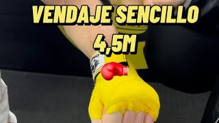 VENDAJE BOXEO 45 METROS🥊🔥boxeo tutorial vendas comosehace aprendeboxeo novatos viral [upl. by Nylak]