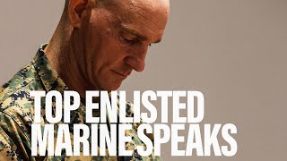 Sgt Maj of Marine Corps talks priorities NCO responsibilities  Military Times Reports [upl. by Dyana580]