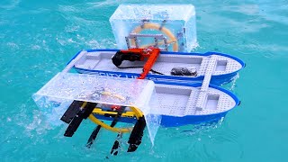 Making a Fast Lego Boat 23  paddle wheel [upl. by Jaycee]