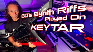 80´s Synth riffs played on my keytar [upl. by Tikna216]