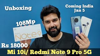 Mi10iRedmi Note 9 Pro 108Mp 5G Unboxing with Benchmarks PUBG Camera Speaker amp First Impression [upl. by Cirde]