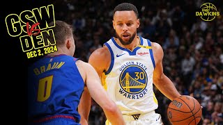 Golden State Warriors Team Highlights vs Nuggets  Dec 3 2024  FreeDawkins [upl. by Akcimahs]