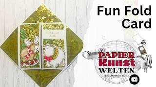 Endloskarte basteln Stampin Up Einfache Mechanik  Anleitung DIY Tutorial  Fun Fold Card [upl. by Scharf]