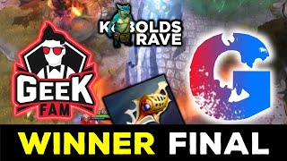 CRAZY WINNERS FINAL  GEEK FAM vs GO ALONG  KOBOLDS RAVE DOTA 2 [upl. by Tanberg]