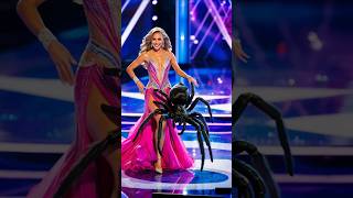 The Woman Performs a Fusion with a Giant Wolf Spiderr on AGT agt americagottalent magic [upl. by Demetris]