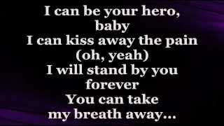 HERO Lyrics  ENRIQUE IGLESIAS [upl. by Honebein]