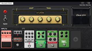 Digitech RP360 XP Demo4 1980s Sound  Vox Marshall Fender Digitech Hiwatt Amp Models [upl. by Okir]