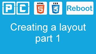 HTML5 and CSS3 beginners tutorial 34  creating a website layout part 1 [upl. by Yarod]