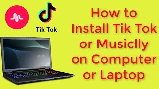 How to install musiclly or tik tok on your pc or laptop [upl. by Nerret]