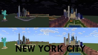 Minecraft New York NY Manhattan Tour [upl. by Page]