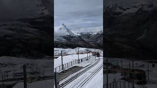 An amazing train tour towards Gornergrat from Zermatt Matterhorn Alps mountains Switzerland [upl. by Lashondra]