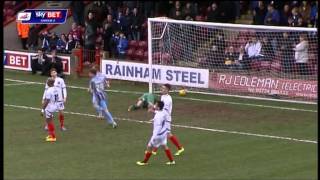 201314 Highlights Scunthorpe 51 Pompey [upl. by Alyakim516]