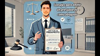 Consejos para emitir un presupuesto como abogado [upl. by Adon]