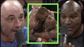 Evander Holyfield on Fighting Mike Tyson quotI Wanted to Bite Him Backquot  Joe Rogan [upl. by Eyot760]