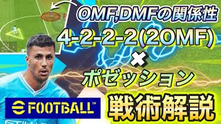 【分かりやすく解説】ポゼッションを完全攻略して勝利を掴め！「42222OMF×ポゼッション」の魅力！チームスタイル・戦術解説【eFootballアプリ2024イーフト】 [upl. by Mahala]