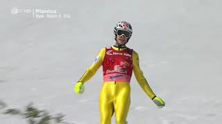 Skifliegen Planica 2017 Robert Johansson 2465m FULL HD [upl. by Goodhen]