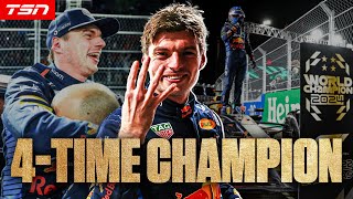 MAX VERSTAPPEN WINS HIS 4TH STRAIGHT F1 WORLD CHAMPIONSHIP [upl. by Yssej134]