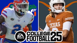 Florida at Texas  Week 11 Simulation EA College Football 25 [upl. by Lilith]