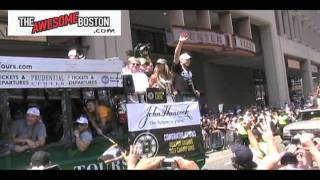 Nathan Horton amp Milan Lucic 2011 Boston Bruins NHL Stanley Cup Championship Parade Boston MA [upl. by Esinev]