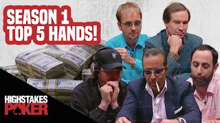 High Stakes Poker Best Poker Hands  Season 1 [upl. by Keli412]