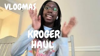 VLOGMAS DAY 14 KROGER HAUL [upl. by Gunas15]