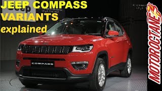 Jeep Compass Variants Explained Launch Price  Hindi [upl. by Rist745]