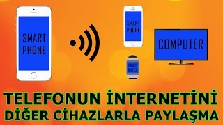 TELEFONUN İNTERNETİNİ BAŞKA BİR CİHAZDA KULLANMA Anlatımlı [upl. by Anuaek]