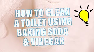 How To Clean a Toilet using Baking Soda and Vinegar [upl. by Aruon16]