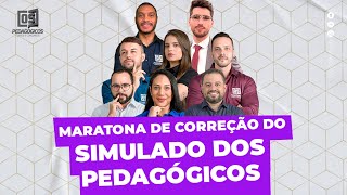 1ª MARATONA DE CORREÇÃO DO SIMULADO DOS PEDAGÓGICOS [upl. by Teodor851]