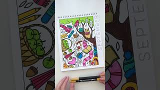 18 Months of Calendar Coloring Pages for Adults coloringbooksforadults coloringbookforadults [upl. by Hujsak]