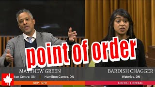 NDP Liberals bicker over frivolous points of order disrupting Conservative MPs speech [upl. by Onyx86]