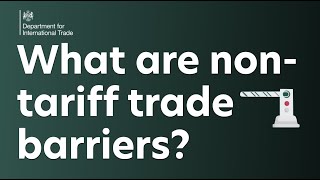 What are nontariff trade barriers [upl. by Dianna]