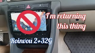 My final thoughts on the Android head unit Roinvou 232G allovertraveler [upl. by Willmert]