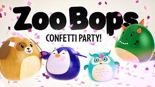 ZooBops  Baby Sensory  New Characters Confetti Dance Party 4K Animal Sensory Dance Party [upl. by Nahtannoj260]