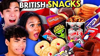 American Teens Try British Snacks For The First Time [upl. by Anaicilef]