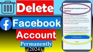 How to Delete Facebook Account Permanently  Facebook Account Delete Kaise Kare [upl. by Avirt]