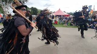 Beltane Border Morris dancing Ravaged Oak at Shrewsbury Folk Festival 2023 Sunday 27th August [upl. by Elwood]