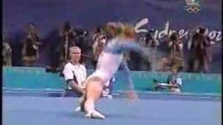 Yelena Produnova  2000 Olympics Team Finals  Floor Exercise [upl. by Telrats]