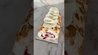 Meringue roulade with mascarpone 🕊️ meringueroulade meringueroll meringue ngue [upl. by Sawyor]