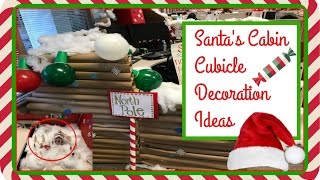 Cubicle decoration ideas Christmas 2016 [upl. by Jesh]