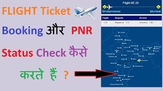 How to Book a Flight Ticket and Check PNR Status Online  2017 [upl. by Niuqauj]