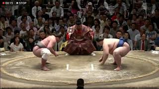 Tochinoshin VS Ichinojo natsu 2018 day 8 [upl. by Rettke181]