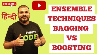 Hindi Ensemble TechniquesBagging Vs BoostingKrish Naik [upl. by Huff]