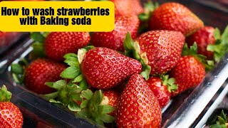 HOW TO WASH STRAWBERRIES TO REMOVE BUGSDIRT AND GRIME Special Ingredient [upl. by Euginimod423]