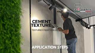 HOW TO APPLY CEMENT TEXTURE PAINT  Application step  DIY  Budget Wall Design [upl. by Singer]