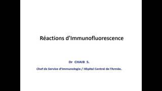 IMMUNOLOGIE  Réactions dImmunofluorescence [upl. by Atiuqet]