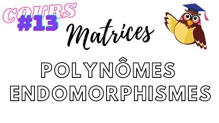 POLYNÔMES de MATRICES et dENDOMORPHISMES  Cours ECG Maths APPROMaths APPLI [upl. by Sakram]