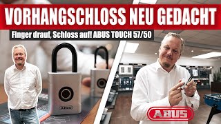 ABUS Touch 57 Vorhangschloss  Finger drauf Schloss auf [upl. by Nidnal]